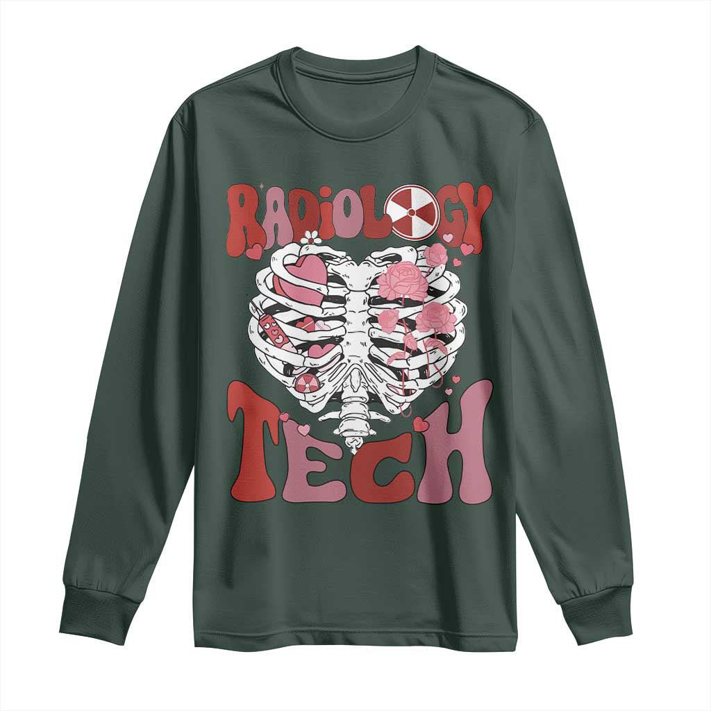 Rad Tech Nurse Valentine's Day Long Sleeve Shirt X-Ray Ultrasound MRI CT Mammography Vday Gift