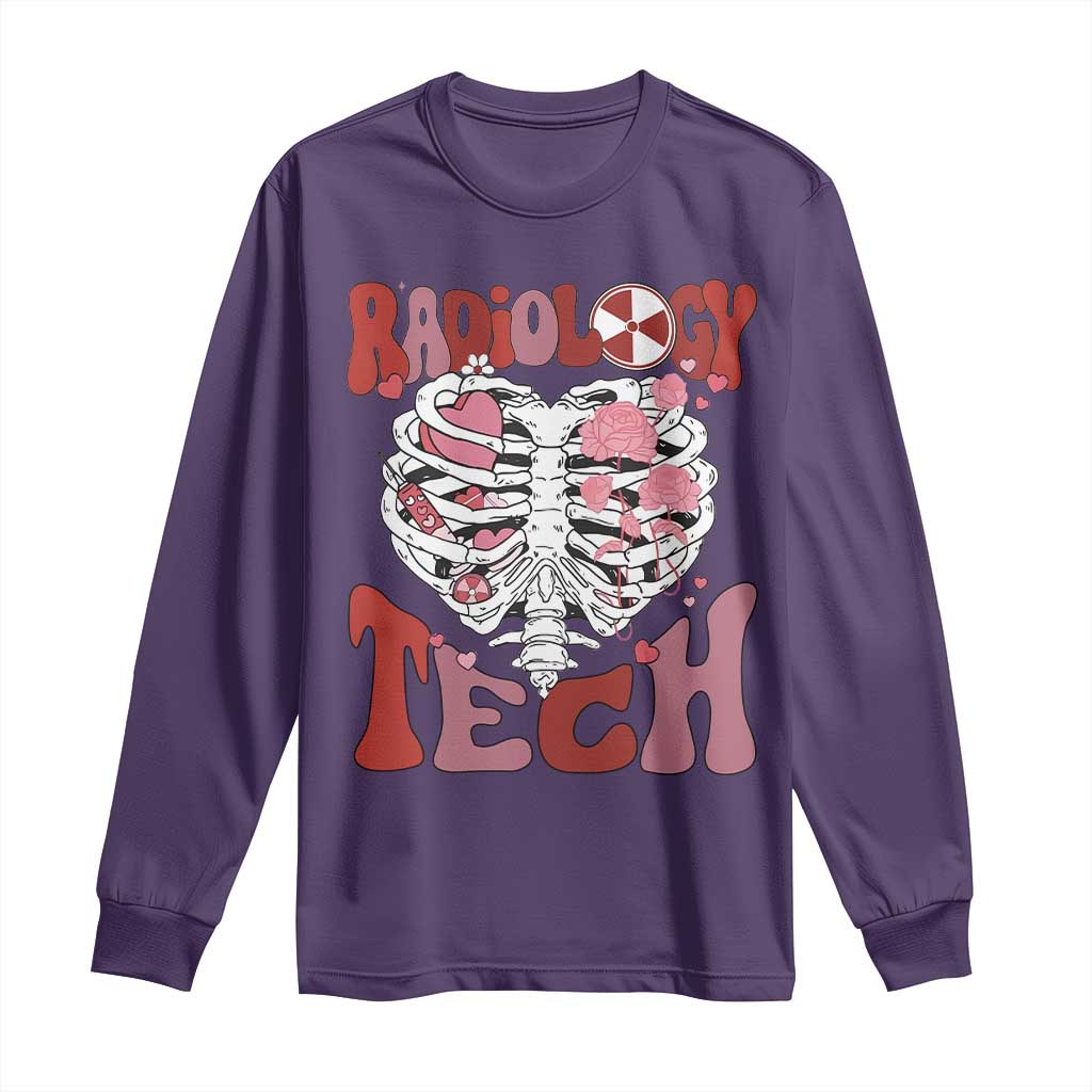 Rad Tech Nurse Valentine's Day Long Sleeve Shirt X-Ray Ultrasound MRI CT Mammography Vday Gift