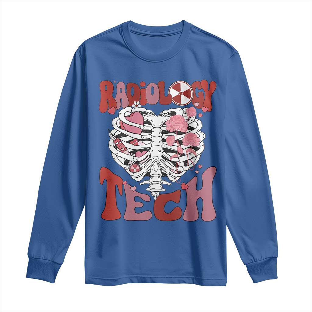 Rad Tech Nurse Valentine's Day Long Sleeve Shirt X-Ray Ultrasound MRI CT Mammography Vday Gift