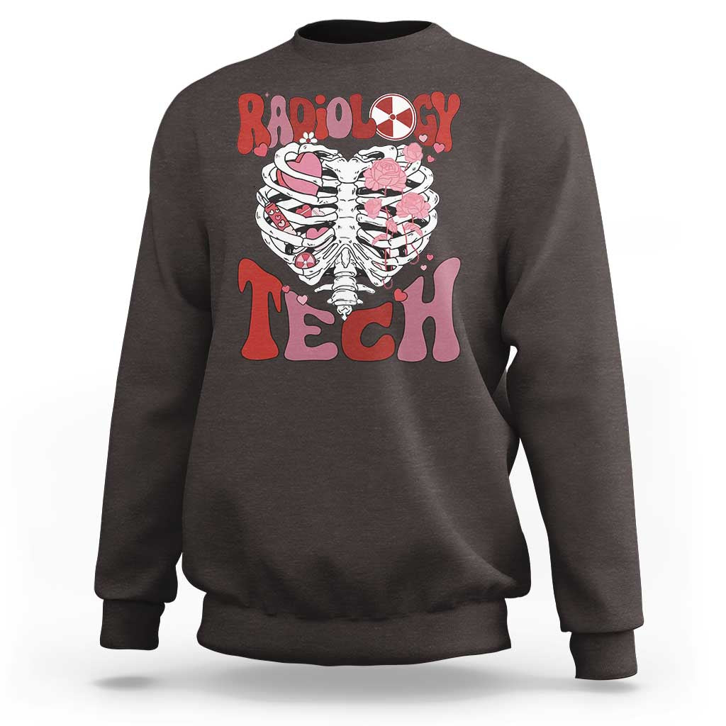 Rad Tech Nurse Valentine's Day Sweatshirt X-Ray Ultrasound MRI CT Mammography Vday Gift