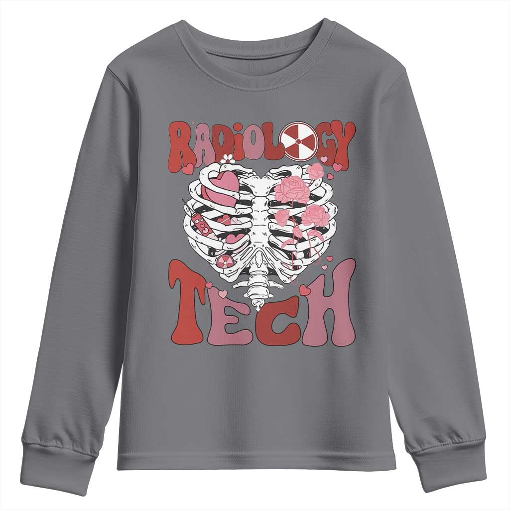 Rad Tech Nurse Valentine's Day Youth Sweatshirt X-Ray Ultrasound MRI CT Mammography Vday Gift