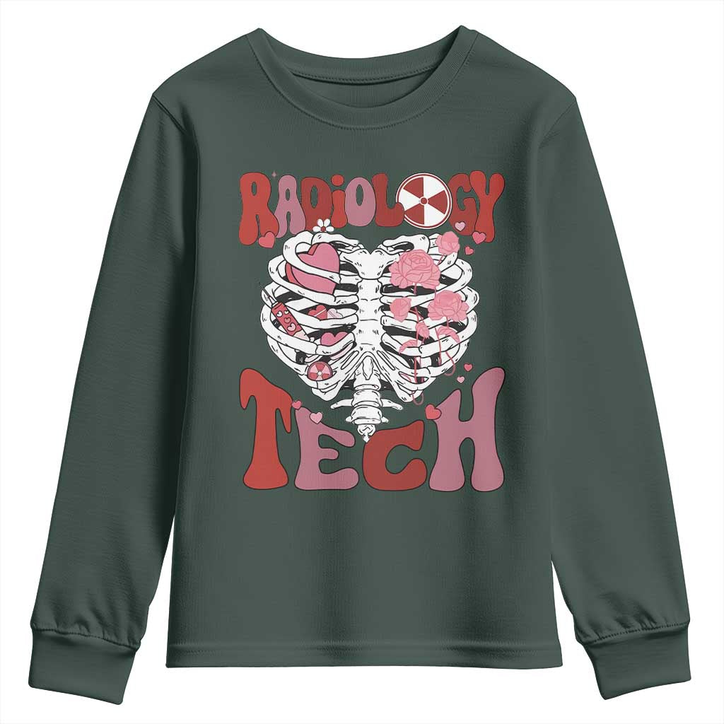 Rad Tech Nurse Valentine's Day Youth Sweatshirt X-Ray Ultrasound MRI CT Mammography Vday Gift