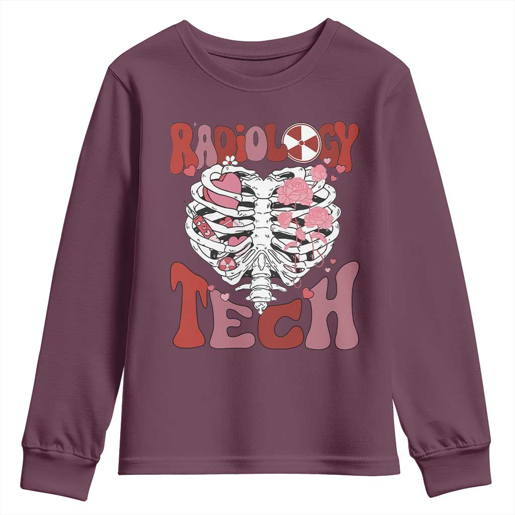 Rad Tech Nurse Valentine's Day Youth Sweatshirt X-Ray Ultrasound MRI CT Mammography Vday Gift