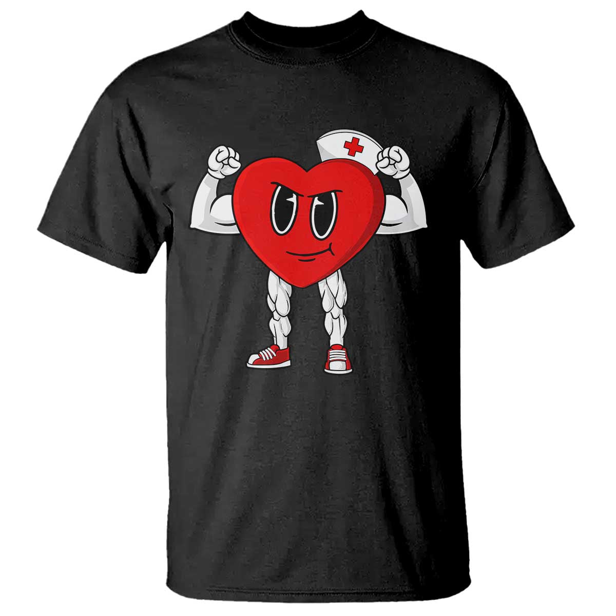 Heart Nurse Valentines Day T Shirt RN CNA ICU Cardiac Heart Anatomy