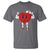 Heart Nurse Valentines Day T Shirt RN CNA ICU Cardiac Heart Anatomy