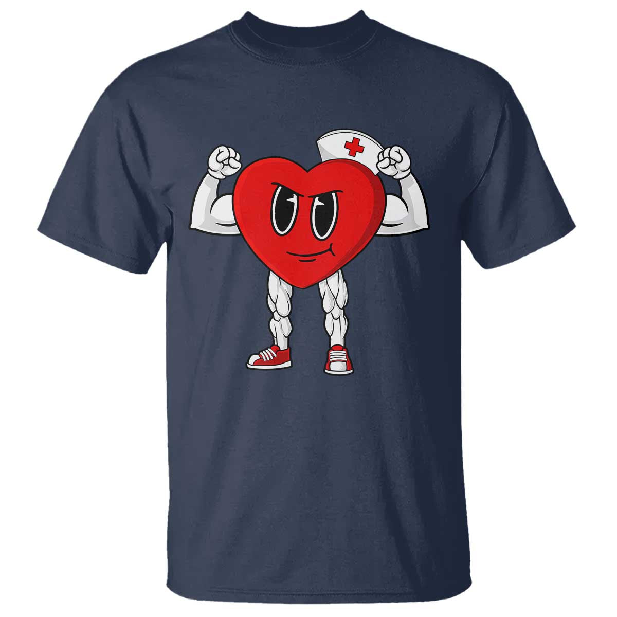 Heart Nurse Valentines Day T Shirt RN CNA ICU Cardiac Heart Anatomy