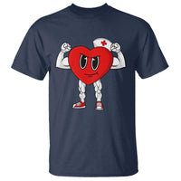 Heart Nurse Valentines Day T Shirt RN CNA ICU Cardiac Heart Anatomy