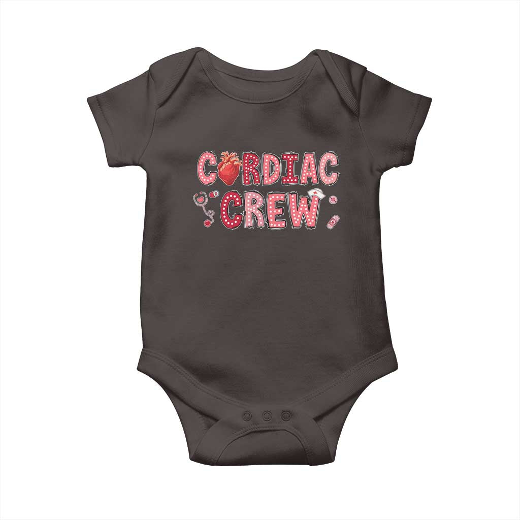 Valentine Cardiac Nurse Baby Onesie Heart Anatomy