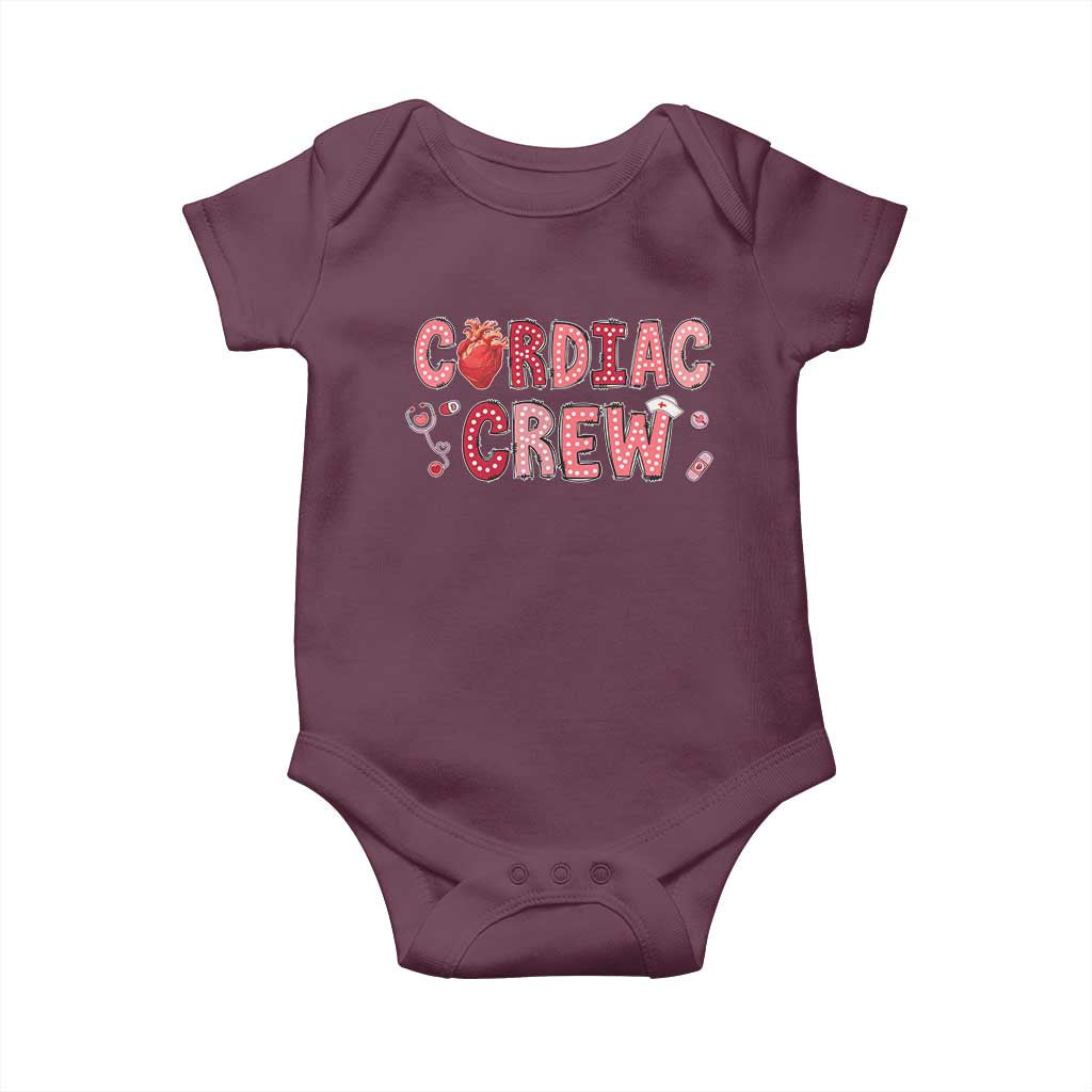 Valentine Cardiac Nurse Baby Onesie Heart Anatomy