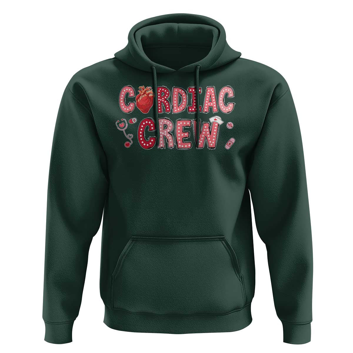 Valentine Cardiac Nurse Hoodie Heart Anatomy