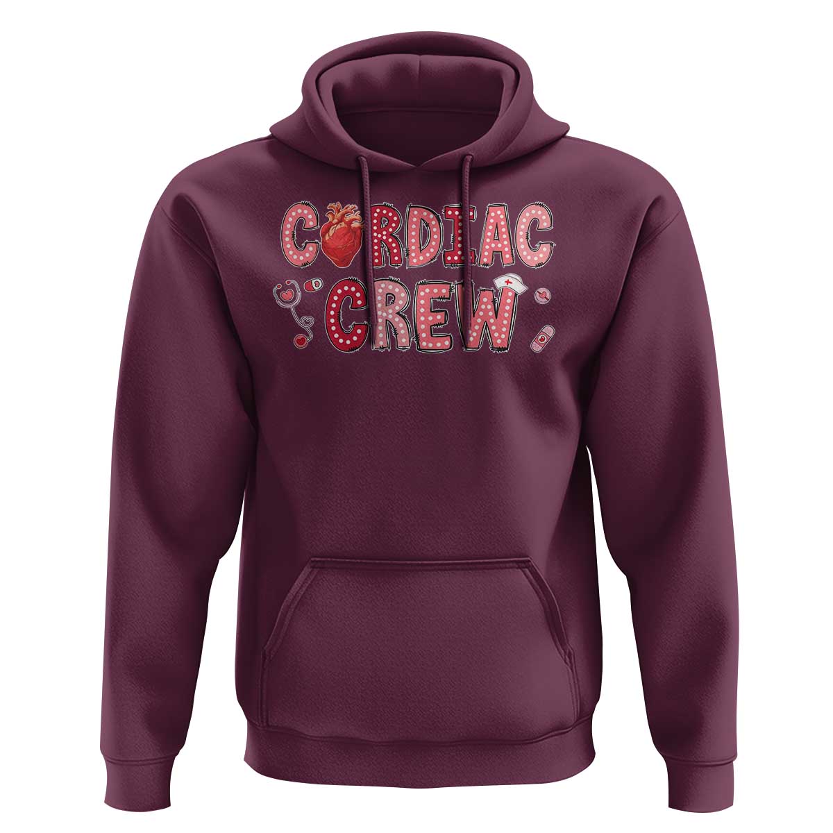 Valentine Cardiac Nurse Hoodie Heart Anatomy