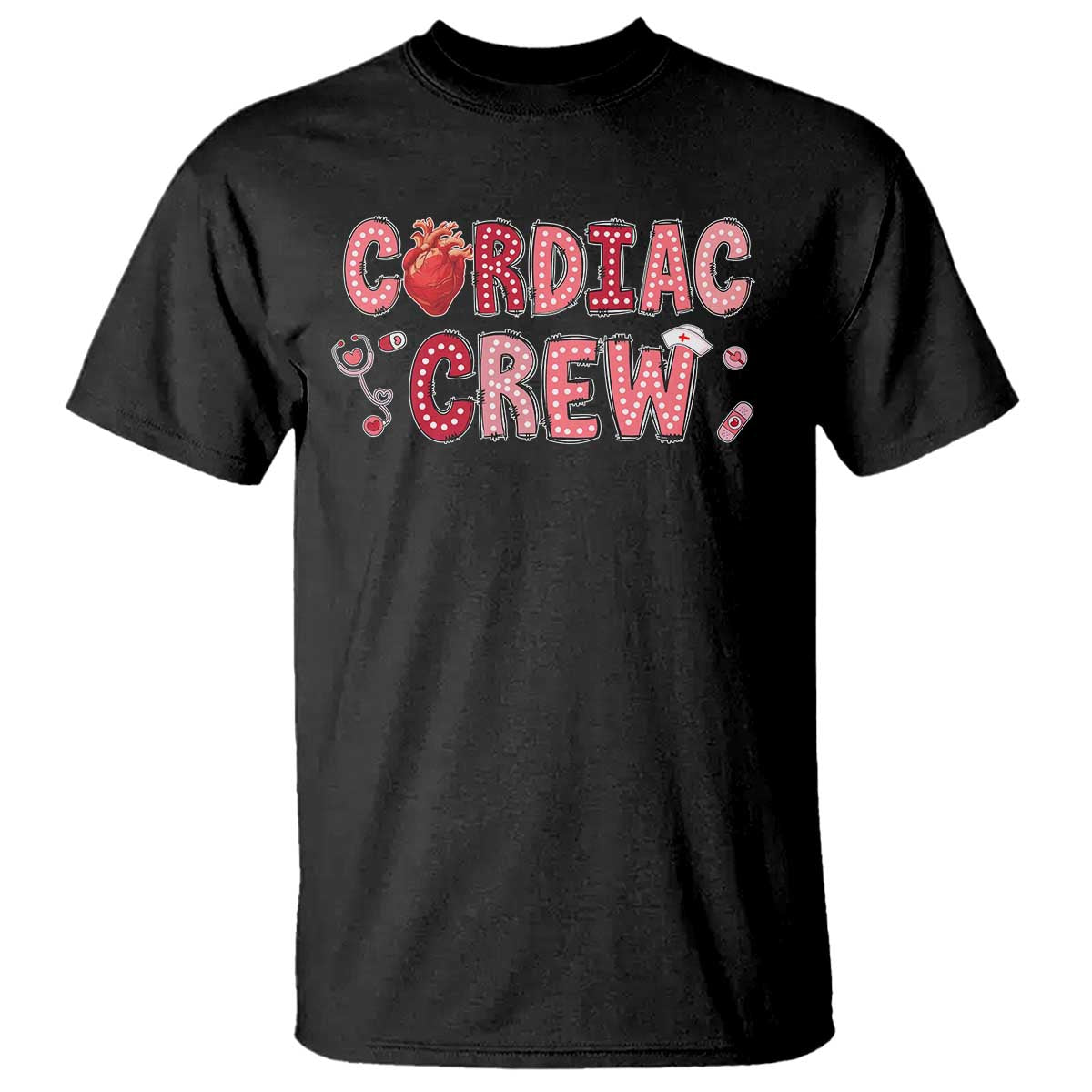 Valentine Cardiac Nurse T Shirt Heart Anatomy