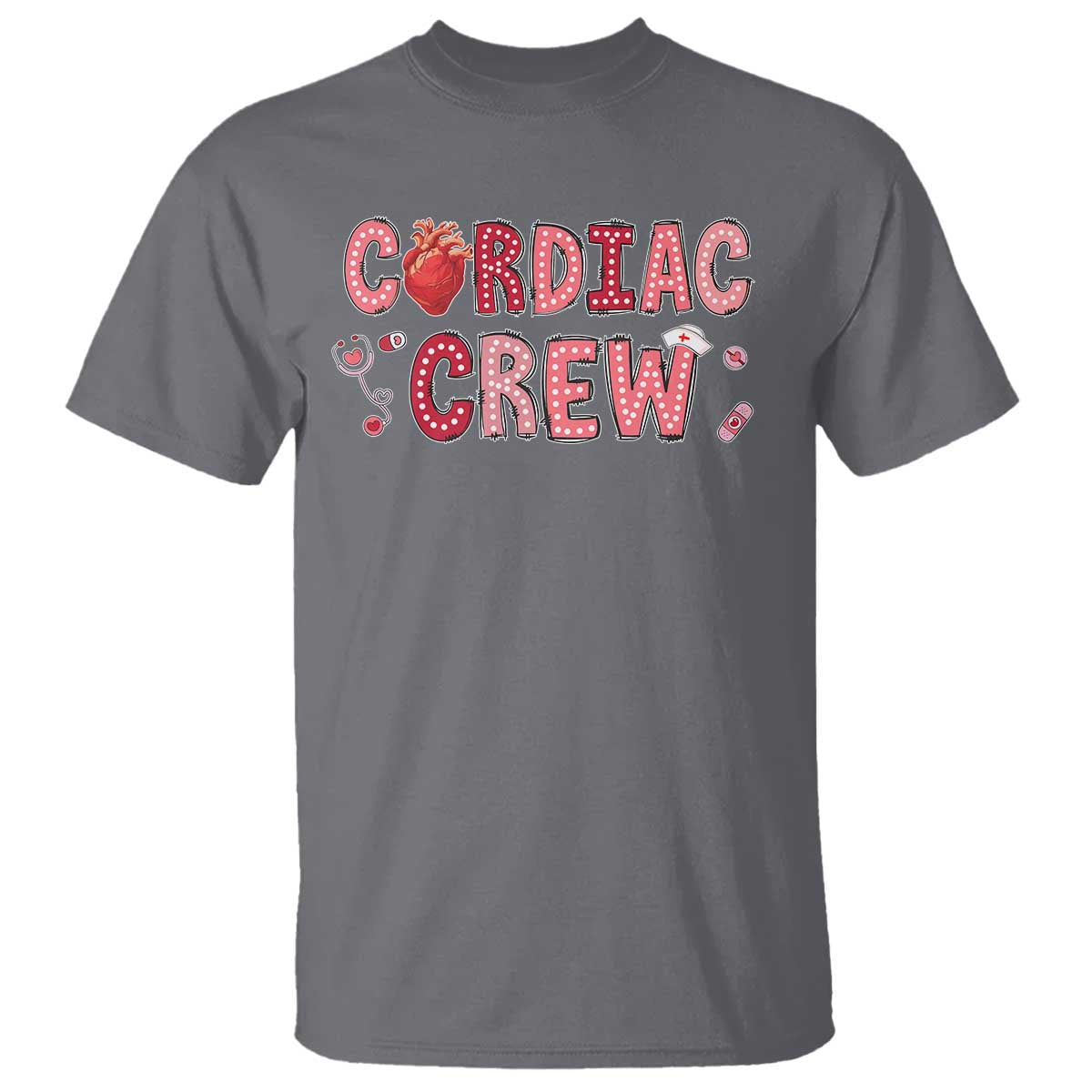 Valentine Cardiac Nurse T Shirt Heart Anatomy