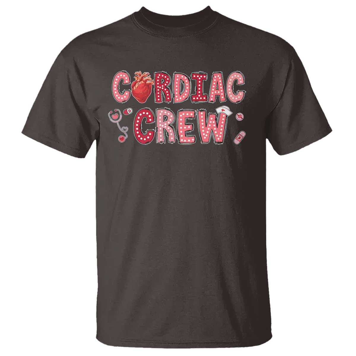 Valentine Cardiac Nurse T Shirt Heart Anatomy