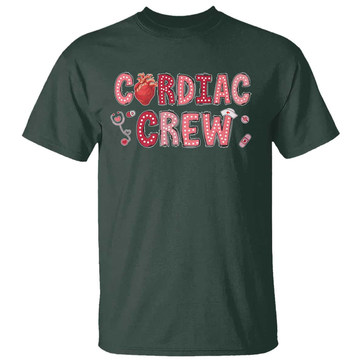Valentine Cardiac Nurse T Shirt Heart Anatomy
