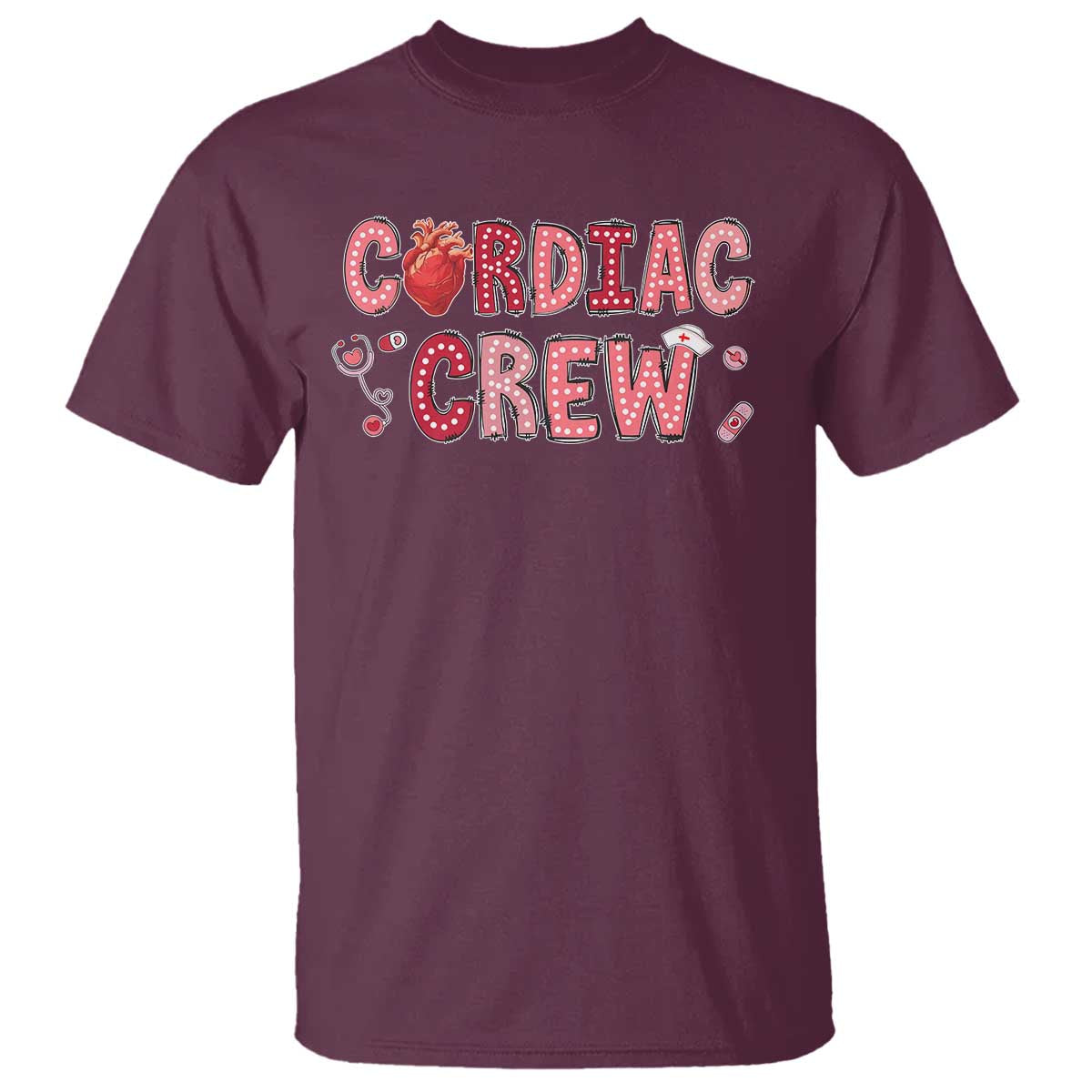 Valentine Cardiac Nurse T Shirt Heart Anatomy