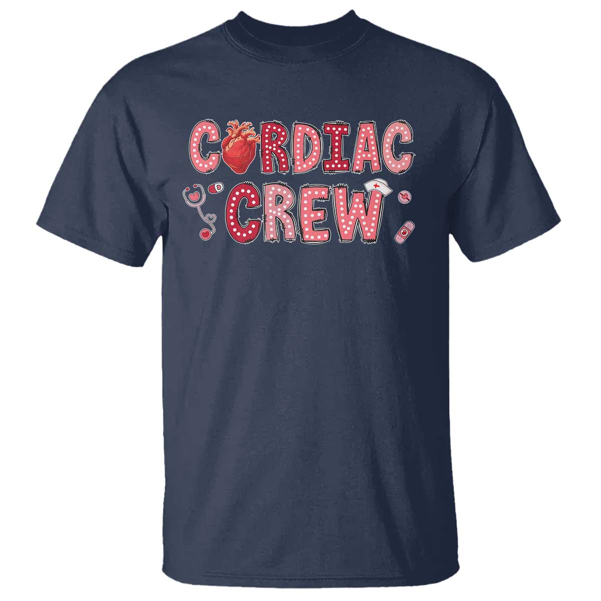Valentine Cardiac Nurse T Shirt Heart Anatomy
