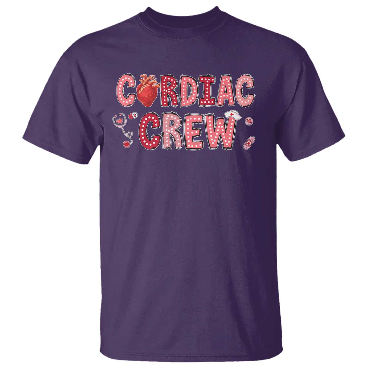 Valentine Cardiac Nurse T Shirt Heart Anatomy