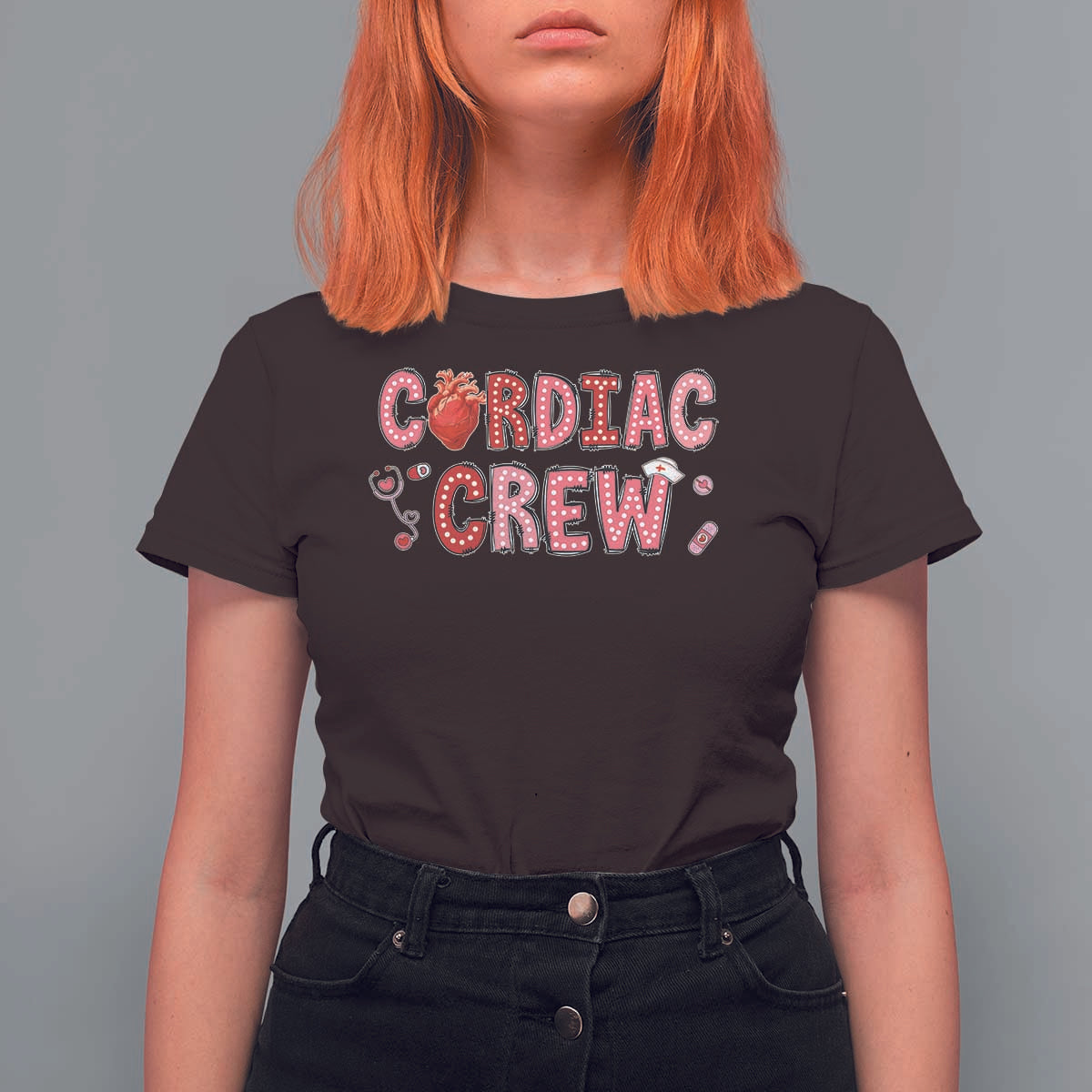 Valentine Cardiac Nurse T Shirt For Women Heart Anatomy