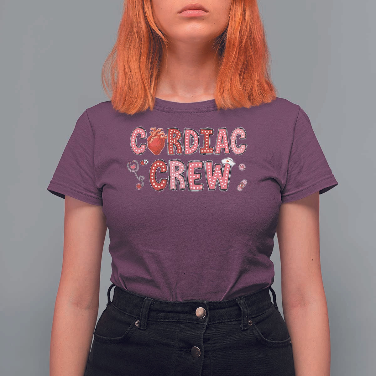 Valentine Cardiac Nurse T Shirt For Women Heart Anatomy