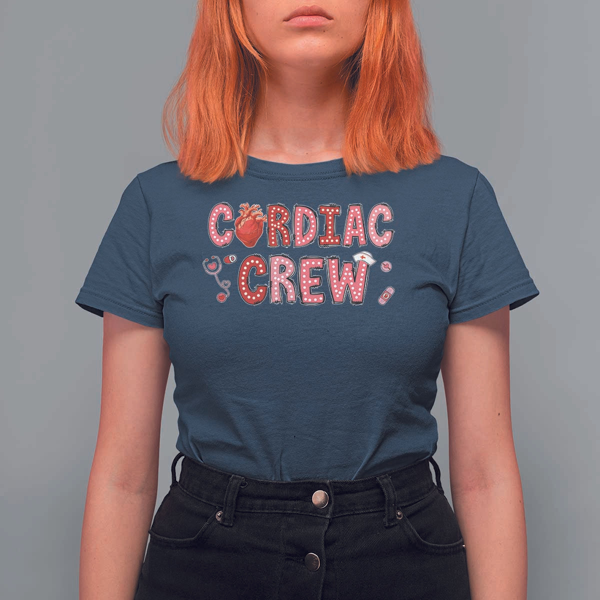 Valentine Cardiac Nurse T Shirt For Women Heart Anatomy