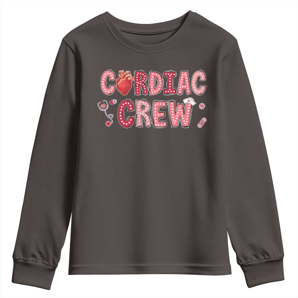 Valentine Cardiac Nurse Youth Sweatshirt Heart Anatomy
