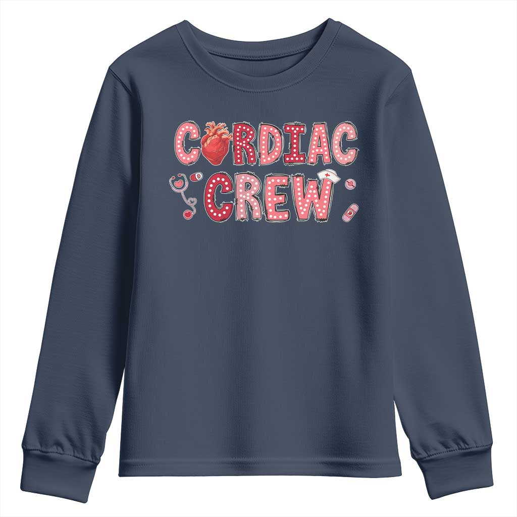 Valentine Cardiac Nurse Youth Sweatshirt Heart Anatomy