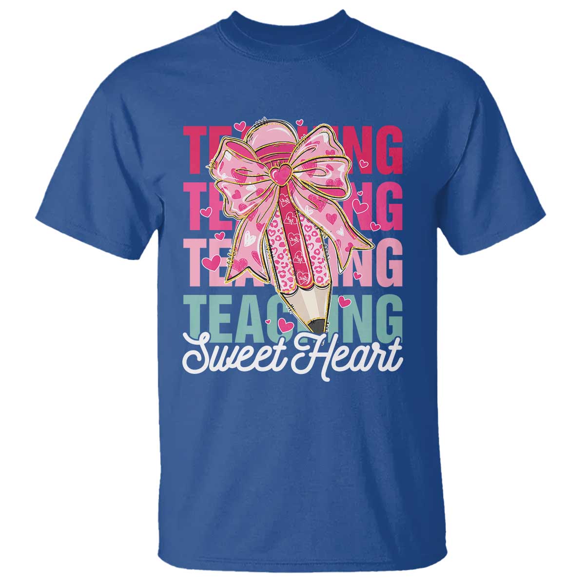 Teacher Valentine Coquette Bow T Shirt Teaching Sweethearts