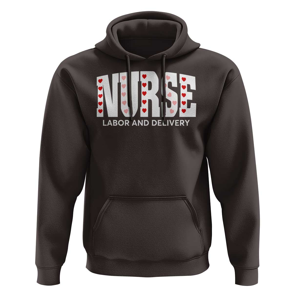 Nurse Labor and Delivery Hoodie L&D Maternity Nursing Baby Delivery Valentines Day