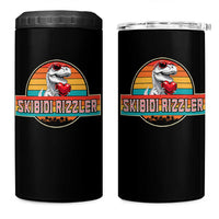 Vintage Valentines Dinosaur 4 in 1 Can Cooler Tumbler Funny Dino Meme Skibidi Rizzler - Wonder Print Shop
