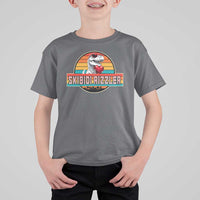 Vintage Valentines Dinosaur T Shirt For Kid Funny Dino Meme Skibidi Rizzler - Wonder Print Shop