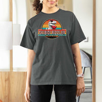 Vintage Valentines Dinosaur T Shirt For Women Funny Dino Meme Skibidi Rizzler - Wonder Print Shop