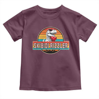 Vintage Valentines Dinosaur Toddler T Shirt Funny Dino Meme Skibidi Rizzler - Wonder Print Shop