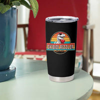 Vintage Valentines Dinosaur Tumbler Cup Funny Dino Meme Skibidi Rizzler - Wonder Print Shop