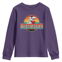 Vintage Valentines Dinosaur Youth Sweatshirt Funny Dino Meme Skibidi Rizzler - Wonder Print Shop