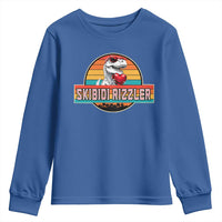 Vintage Valentines Dinosaur Youth Sweatshirt Funny Dino Meme Skibidi Rizzler - Wonder Print Shop
