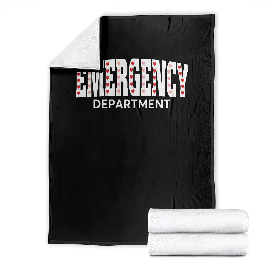 Emergency Department Throw Blanket Cute ER Nurse Gift - Wonder Print Shop