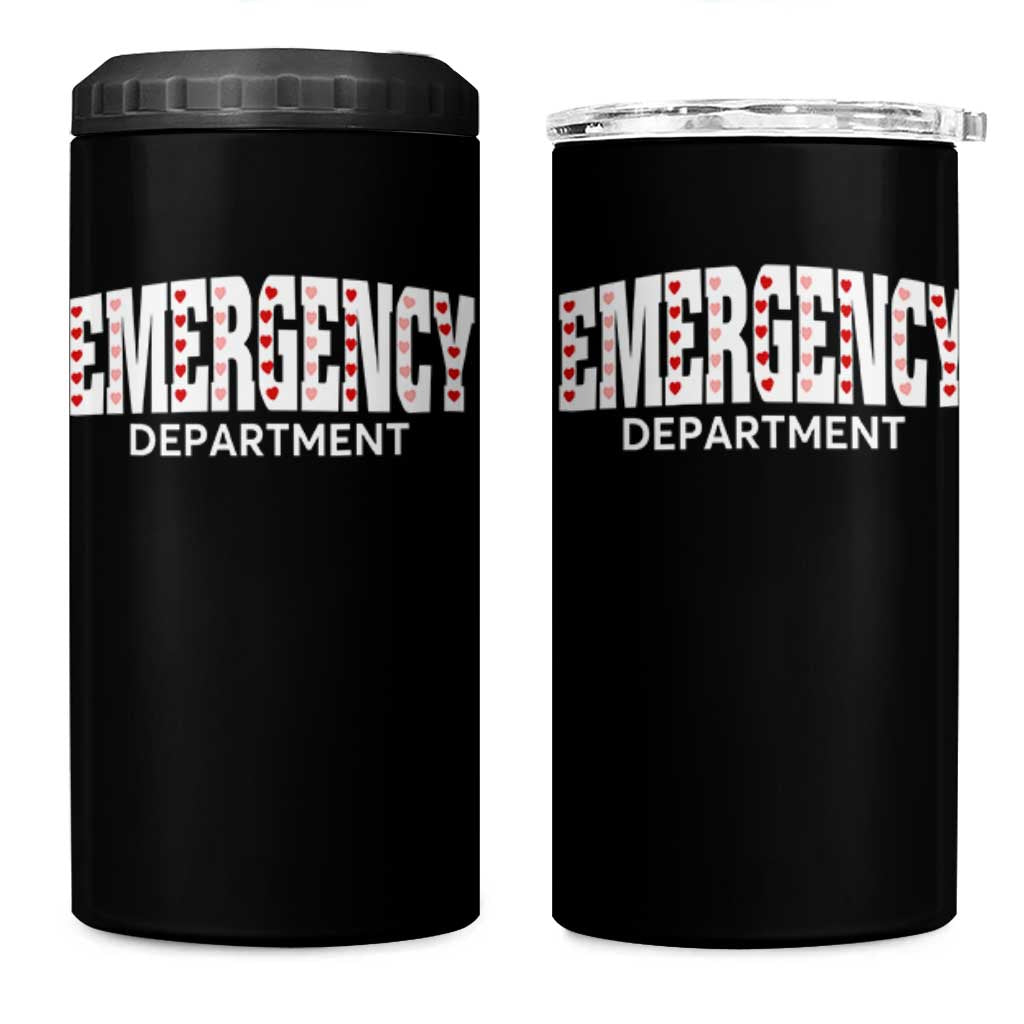 Emergency Department 4 in 1 Can Cooler Tumbler Cute ER Nurse Gift - Wonder Print Shop