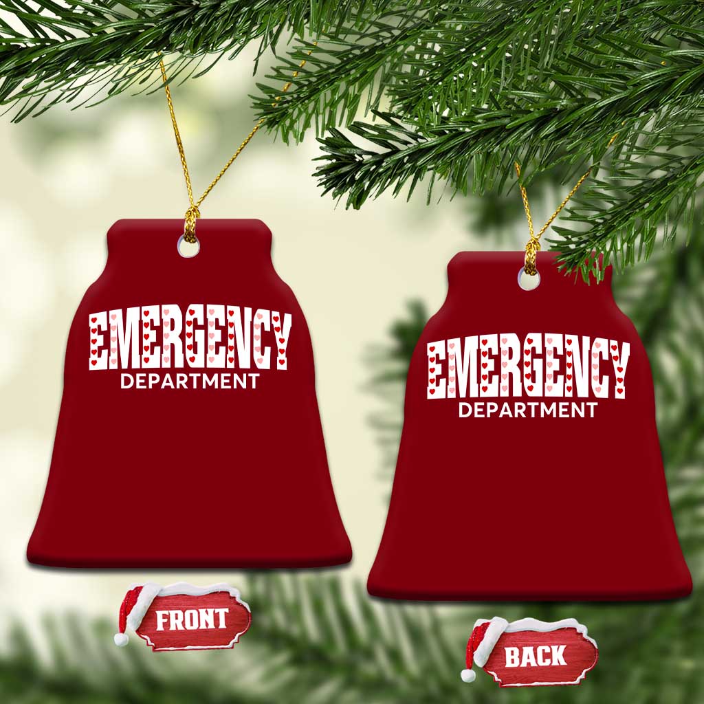 Emergency Department Ceramic Ornament Cute ER Nurse Gift - Wonder Print Shop