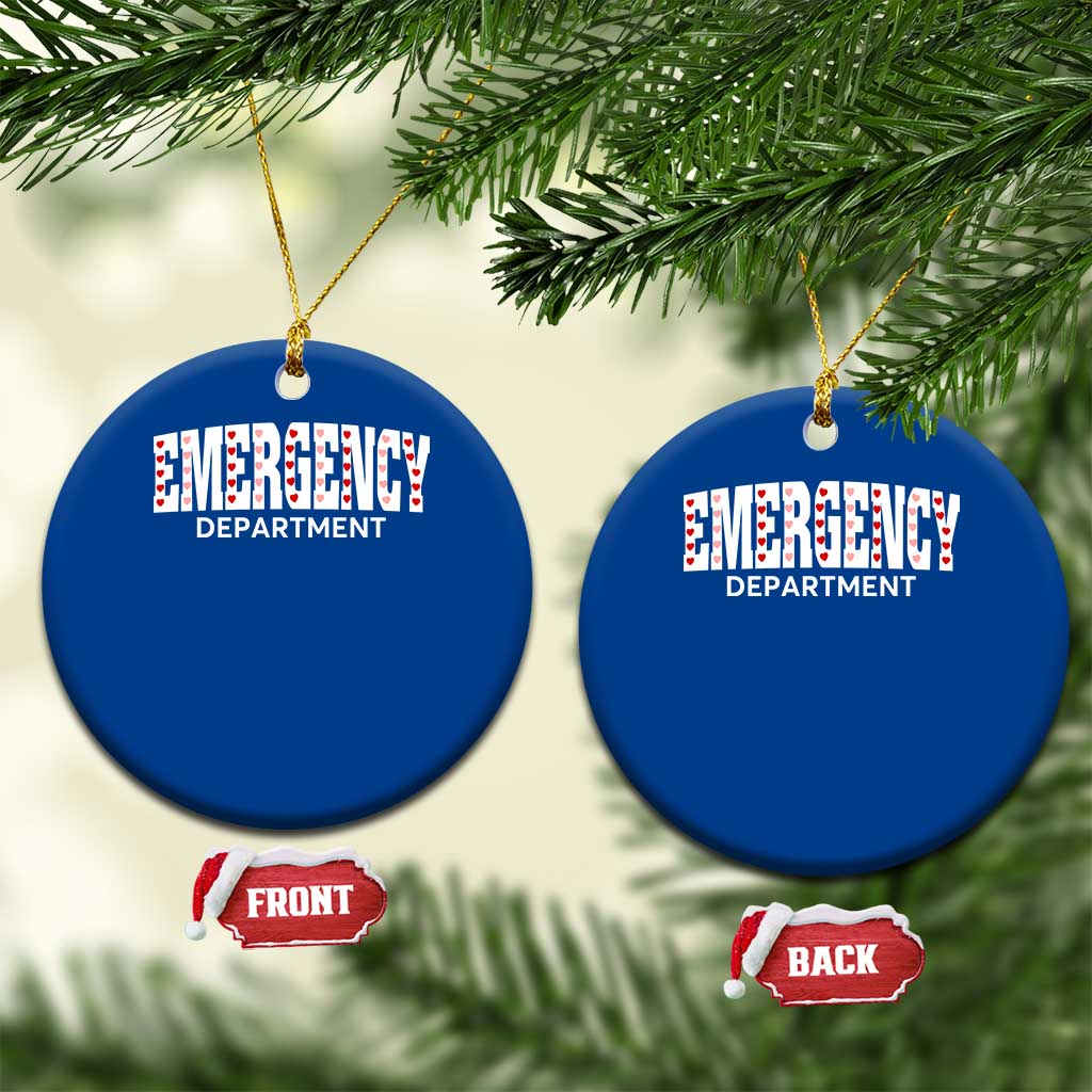 Emergency Department Ceramic Ornament Cute ER Nurse Gift - Wonder Print Shop