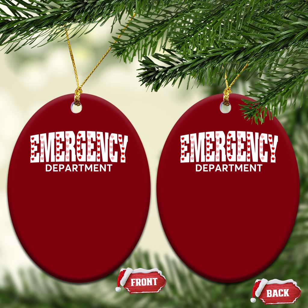 Emergency Department Ceramic Ornament Cute ER Nurse Gift - Wonder Print Shop
