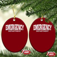 Emergency Department Ceramic Ornament Cute ER Nurse Gift - Wonder Print Shop