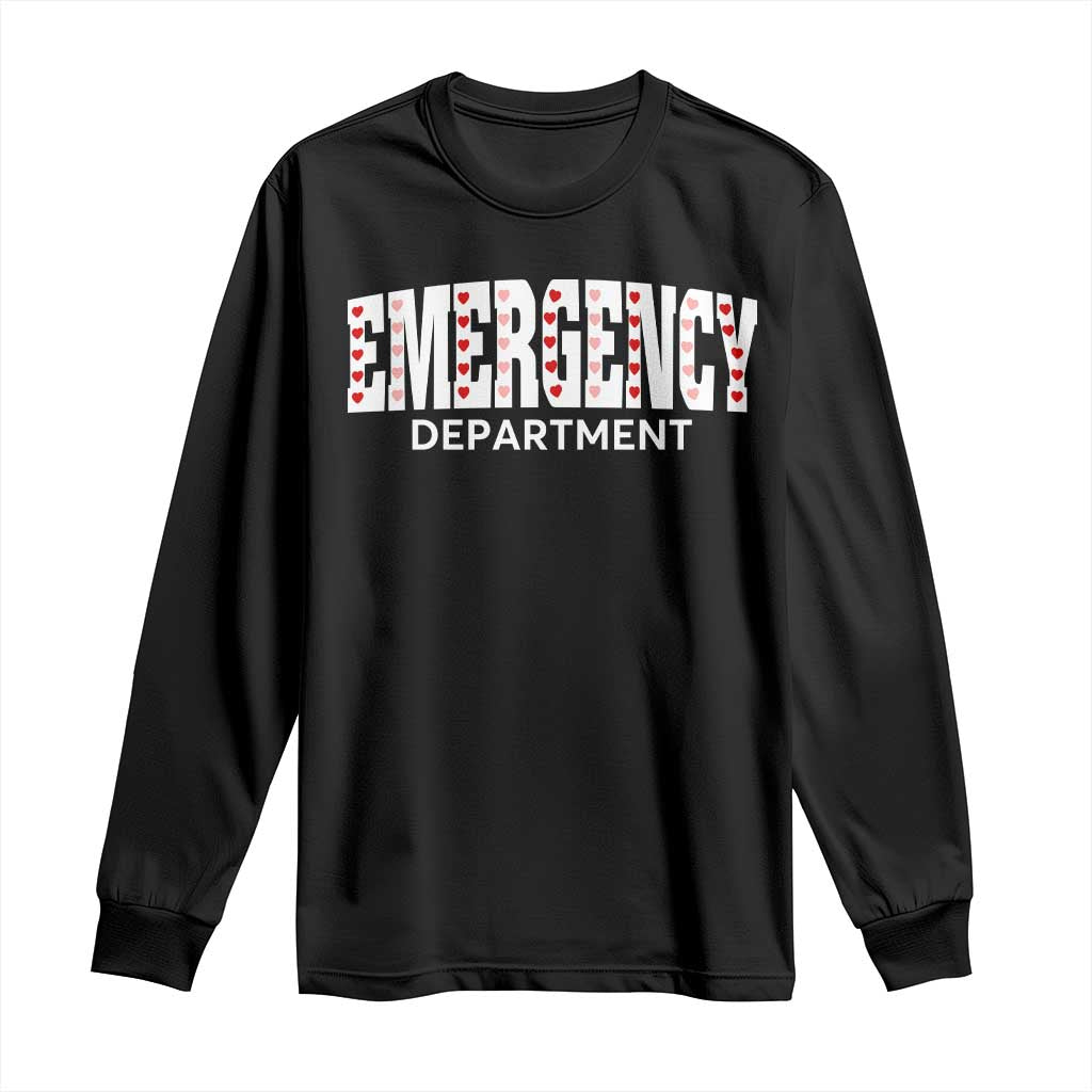 Emergency Department Long Sleeve Shirt Cute ER Nurse Gift - Wonder Print Shop