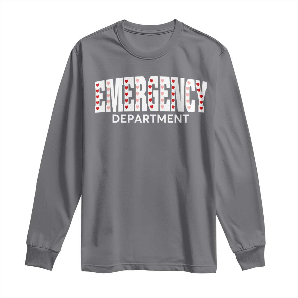 Emergency Department Long Sleeve Shirt Cute ER Nurse Gift - Wonder Print Shop