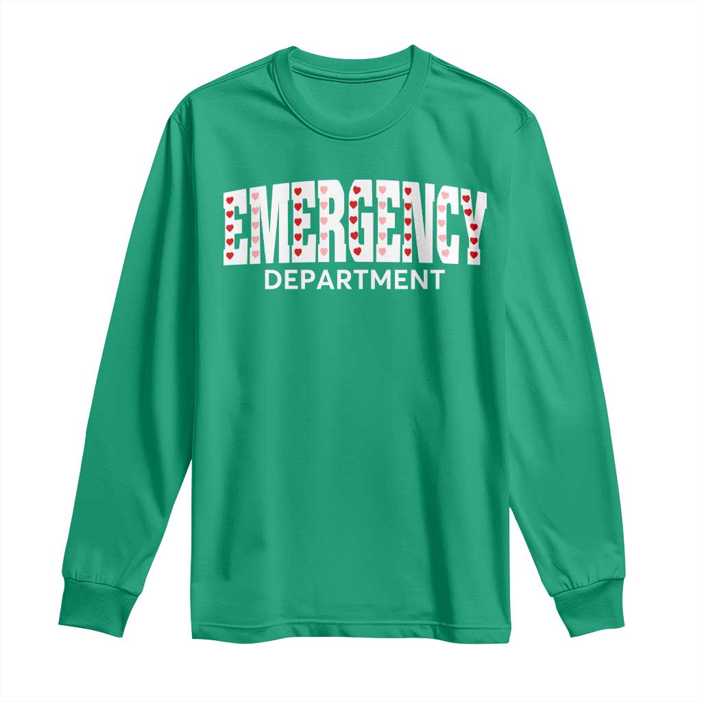 Emergency Department Long Sleeve Shirt Cute ER Nurse Gift - Wonder Print Shop