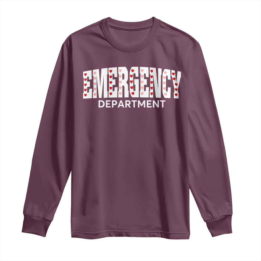 Emergency Department Long Sleeve Shirt Cute ER Nurse Gift - Wonder Print Shop
