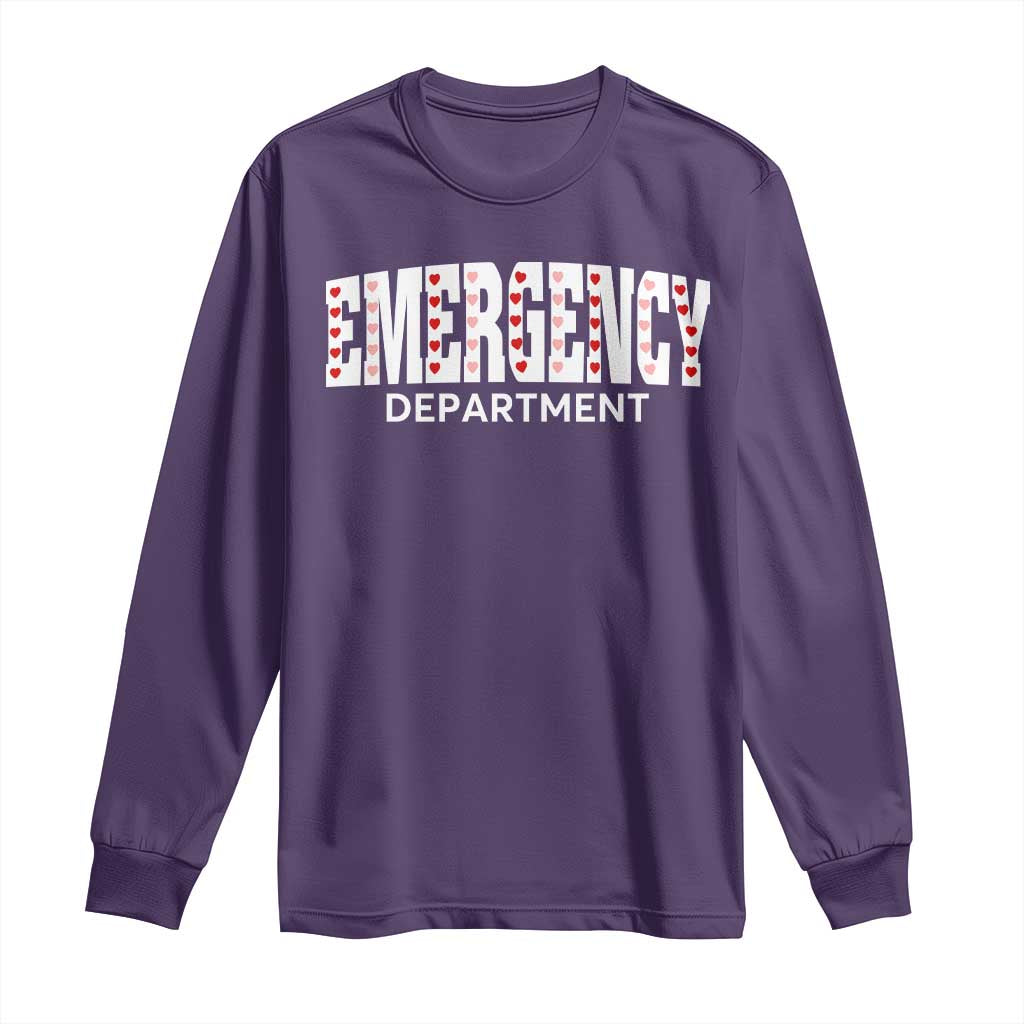 Emergency Department Long Sleeve Shirt Cute ER Nurse Gift - Wonder Print Shop