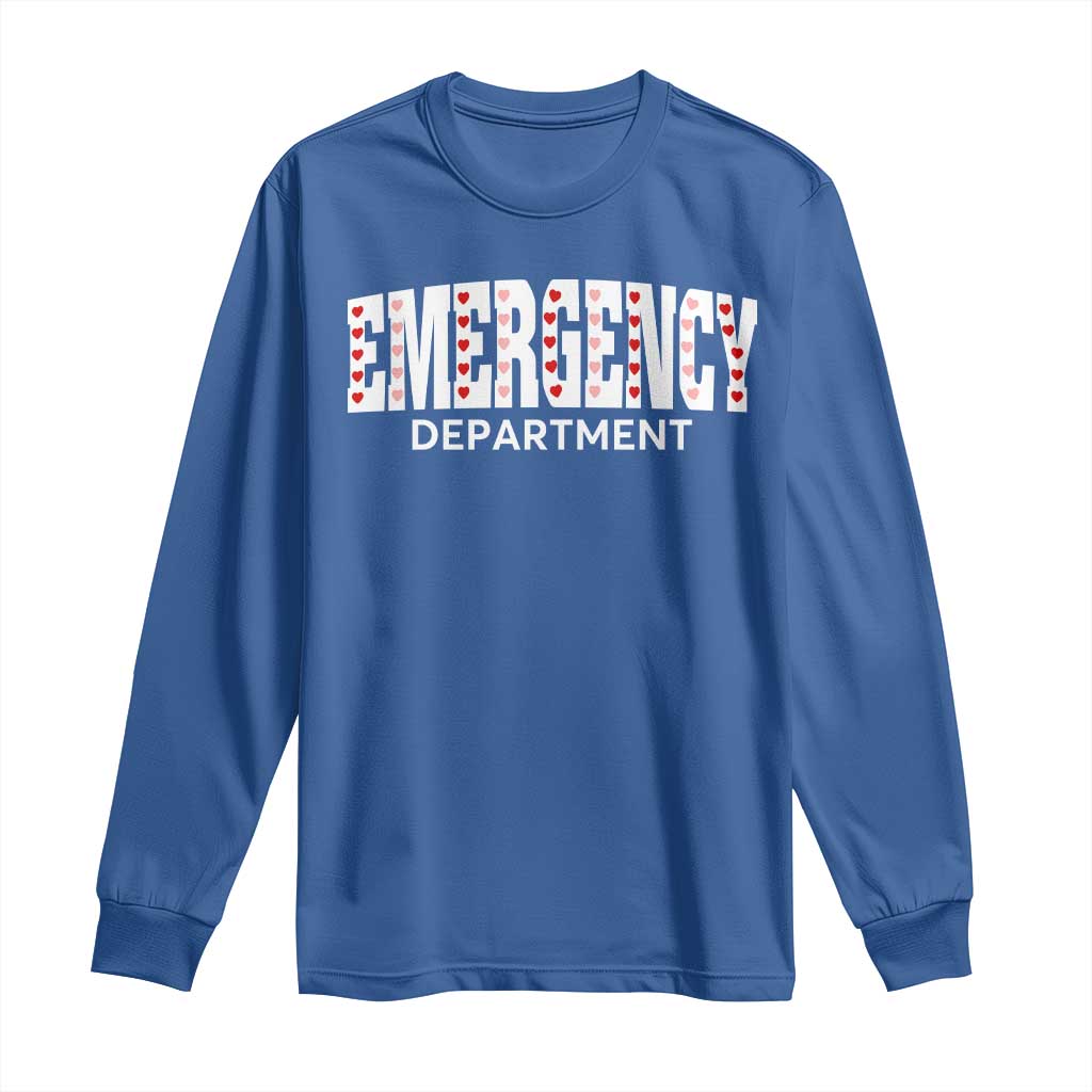 Emergency Department Long Sleeve Shirt Cute ER Nurse Gift - Wonder Print Shop