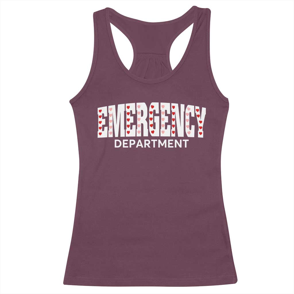 Emergency Department Racerback Tank Top Cute ER Nurse Gift - Wonder Print Shop