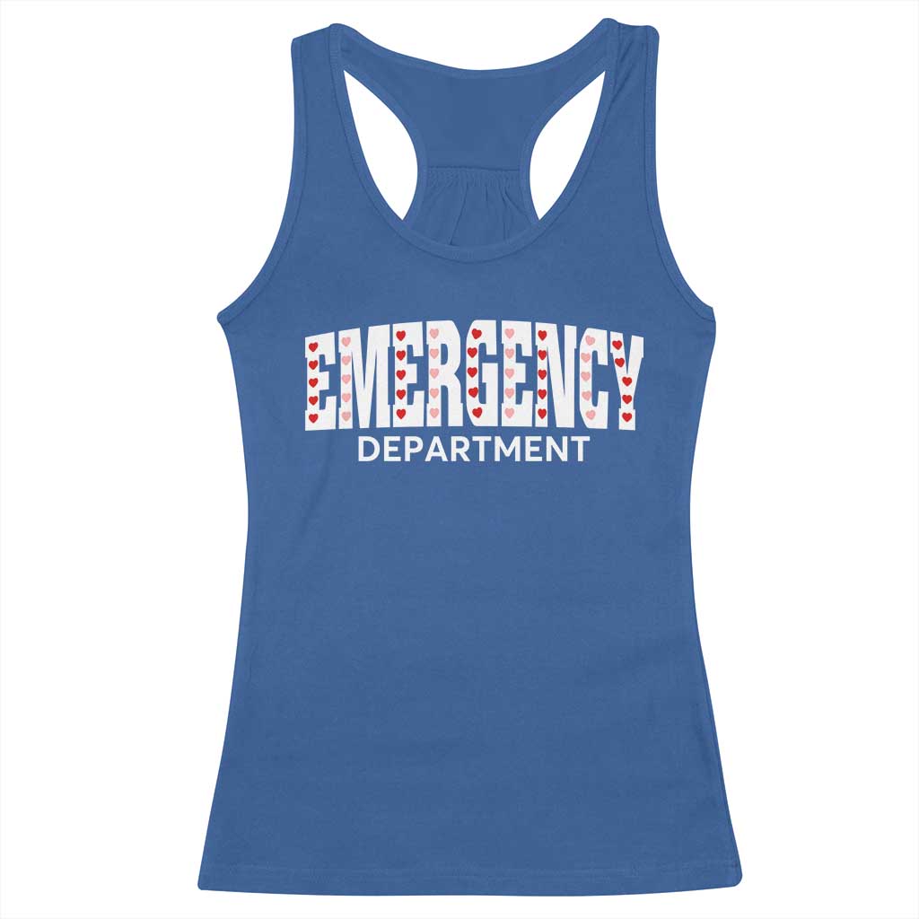 Emergency Department Racerback Tank Top Cute ER Nurse Gift - Wonder Print Shop